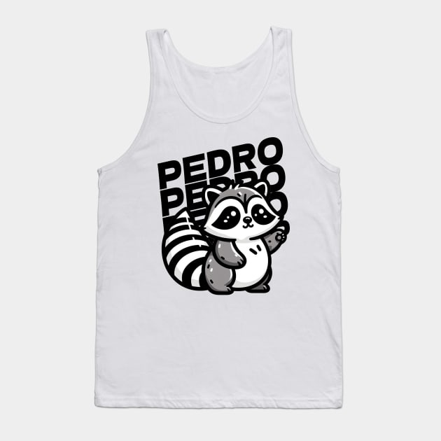 Pedro P Techno Dancing Raccoon Tank Top by It_is_Okay